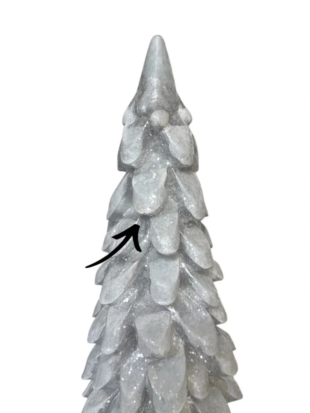 NEW Metallic Silver 17.75” Tabletop Holiday Christmas Tree